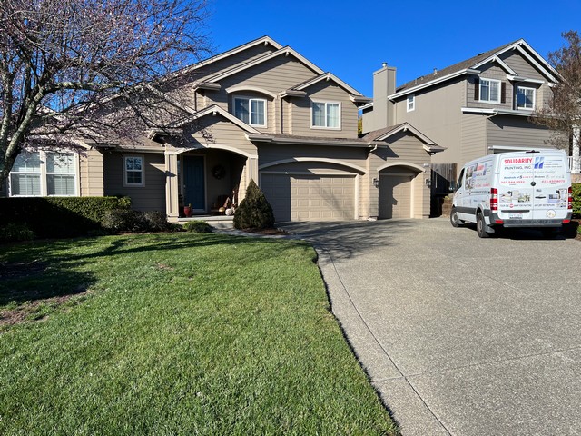 Completed exterior repaint
